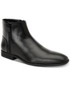 Calvin Klein Men's Luciano Tumbled Leather Zip Boots Men's Shoes