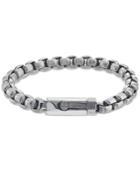 Esquire Men's Jewelry Box-link Bracelet In Stainless Steel, Only At Macy's