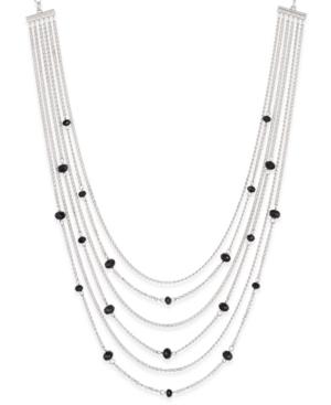 Charter Club Silver-tone Stone Multi-strand Necklace, Only At Macy's