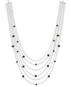 Charter Club Silver-tone Stone Multi-strand Necklace, Only At Macy's