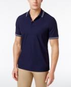 Club Room Men's Striped-trim Polo, Only At Macy's