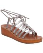 Lucky Brand Hulumi Wedge Lace-up Gladiator Sandals Women's Shoes