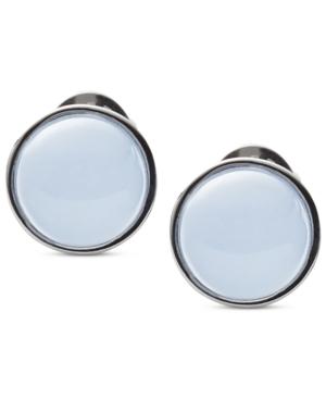 Skagen Sea Glass Stainless Steel Light Blue Stone Stud Earrings Skj0820