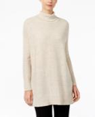 Eileen Fisher Organic Cotton-blend Turtleneck Tunic Sweater