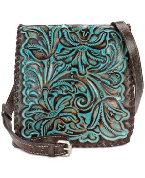 Patricia Nash Turquoise Tooled Granada Small Crossbody