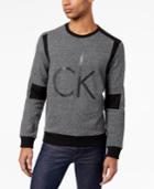 Calvin Klein Jeans Men's Colorblocked Logo-print Moto Sweatshirt