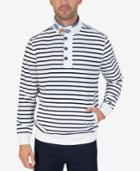 Nautica Men's Striped Funnel-neck Sweatshirt