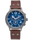 Lucky Brand Men's Rockpoint Brown Leather Strap Watch 42mm