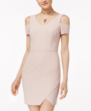 Speechless Juniors' Cold-shoulder Bodycon Dress