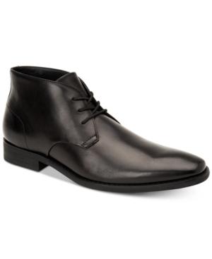Calvin Klein Men's Rolando Dress Leather Chukka Boots Men's Shoes