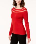 I.n.c. Illusion-stripe Sweater, Created For Macy's
