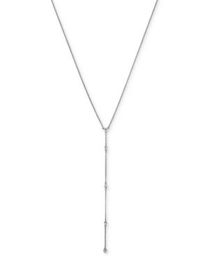 Bcbgeneration Silver-tone Crystal Lariat Necklace
