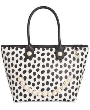 Betsey Johnson Smiley Pearl Tote