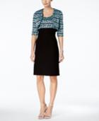 R & M Richards Sheath Dress And Sequined Jacket