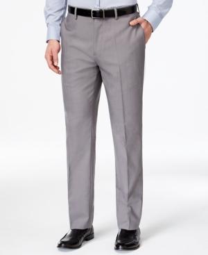 Louis Raphael Gray Pin Dot Dress Pants
