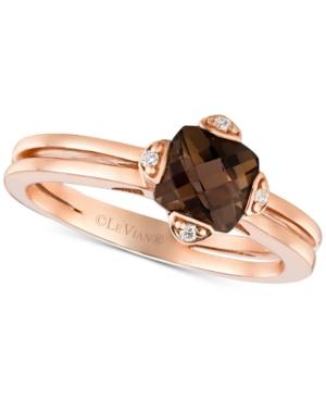 Le Vian Smoky Quartz (7/8 Ct. T.w.) & Diamond Accent Ring In 14k Rose Gold