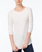Maison Jules Long-sleeve Crew-neck Top, Only At Macy's