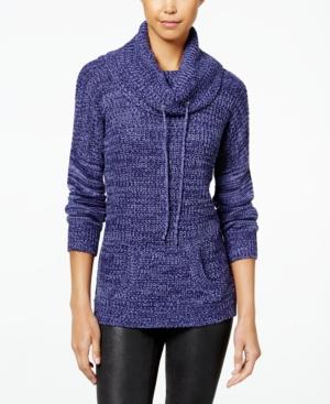 Planet Gold Juniors' Cowl-neck Sweater Tunic