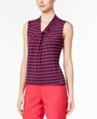 Calvin Klein V-neck Knotted Top