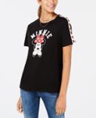 Love Tribe Juniors' Minnie Mouse Roses Graphic T-shirt