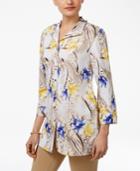 Jm Collection Wing-collar Roll-tab Shirt, Created For Macy's