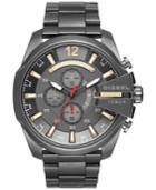 Diesel Men's Chronograph Mega Chief Gunmetal Stainless Steel Bracelet Watch 51mm Dz4421