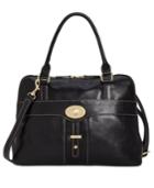 Giani Bernini Turn-lock Glazed Dome Satchel, Created For Macy's