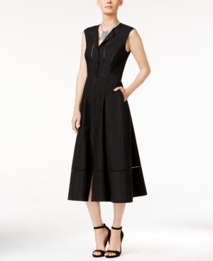 Armani Exchange Sleeveless Midi Shirtdress