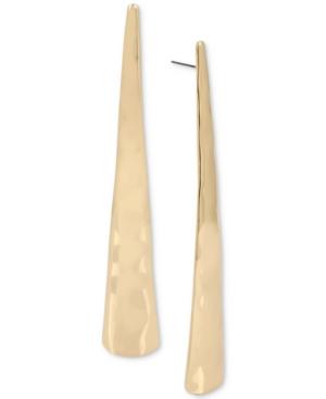 Robert Lee Morris Soho Gold-tone Geometric Stick Linear Drop Earrings