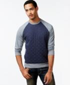 Retrofit Quilted-front Sweater