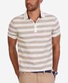 Nautica Men's Classic Fit Voyager Waffle-knit Stripe Polo