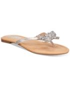 Inc International Concepts Women's Maregoald Butterfly-embellished Flat Sandals, Only At Macy's Women's Shoes