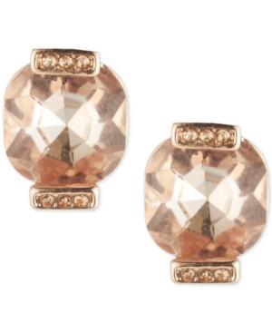 Anne Klein Crystal Square Stud Earrings