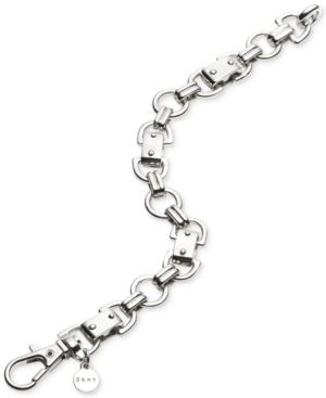 Dkny Silver-tone Link Bracelet, Created For Macy's