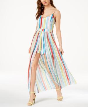 Xoxo Juniors' Striped Maxi Romper