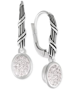 Peter Thomas Roth White Topaz Drop Earrings (3/8 Ct. T.w.) In Sterling Silver