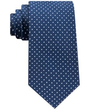Club Room Men's Repp Dot Silk Tie, Created For Macy's