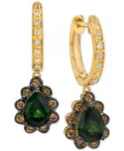 Le Vian Chocolatier 50 Shades Of Green Green Tourmaline (1-1/5 Ct. T.w.) And Diamond (1/3 Ct. T.w.) Earrings In 14k Gold