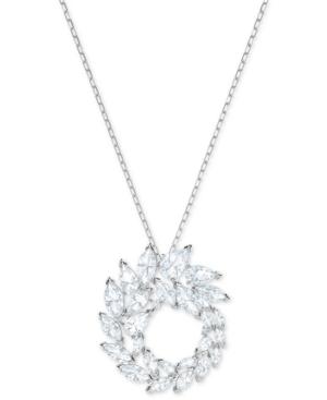 Swarovski Silver-tone Marquise Crystal 14-7/8 Pendant Necklace