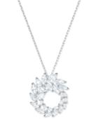 Swarovski Silver-tone Marquise Crystal 14-7/8 Pendant Necklace