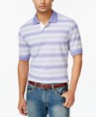 Club Room Performance Uv Protection Short Sleeve Stripe Polo