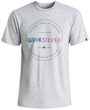Quiksilver Men's Free Zone Graphic-print Logo Cotton T-shirt