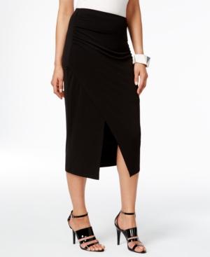 Alfani Faux-wrap Pencil Skirt, Only At Macy's