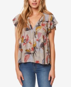 O'neill Juniors' Juniper Printed Cutout Top