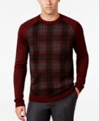Ryan Seacrest Distinction Men's Plaid-front Sweater, Created For Macy's