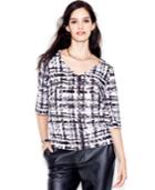 Rachel Rachel Roy Printed V-neck Top