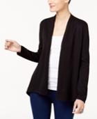 Style & Co Long-sleeve Pleat-detail Cardigan, Only At Macy's