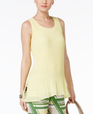 Alfani Petite Pleated Shell, Only At Macy's