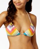 Bar Iii Crochet Triangle Bikini Top, Only At Macy's Women's Swimsuit