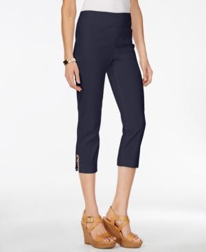 Jm Collection Pull-on Cropped Pants, Only At Macy's